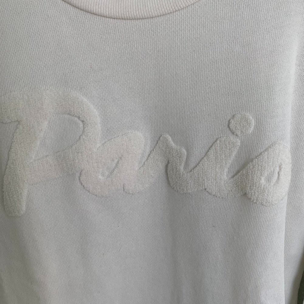J CREW Cream Paris Sweatshirt - Small